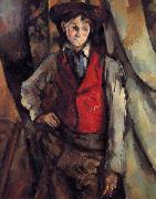 Paul Cezanne Boy in a Red Vest oil painting artist